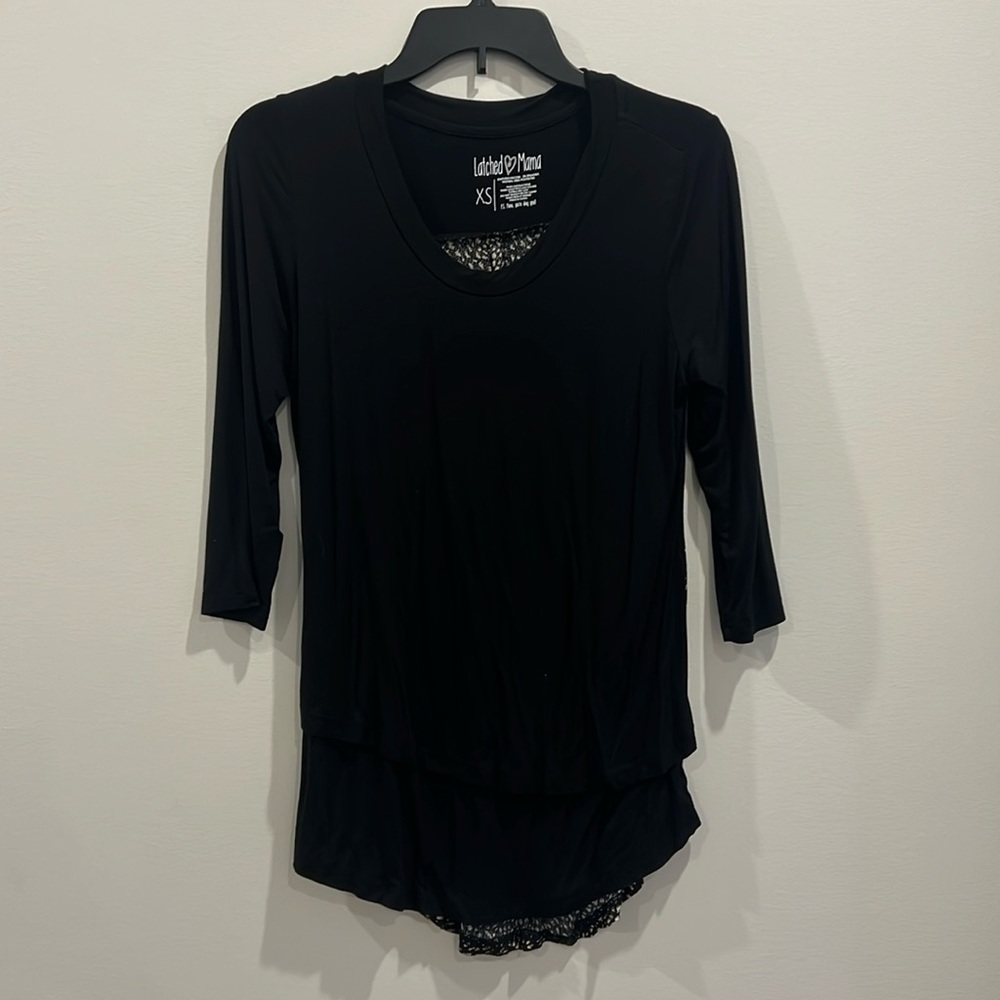 Latched mama nursing top
